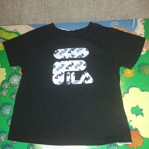 Fila Kids Black T-Shirt Size 3 T